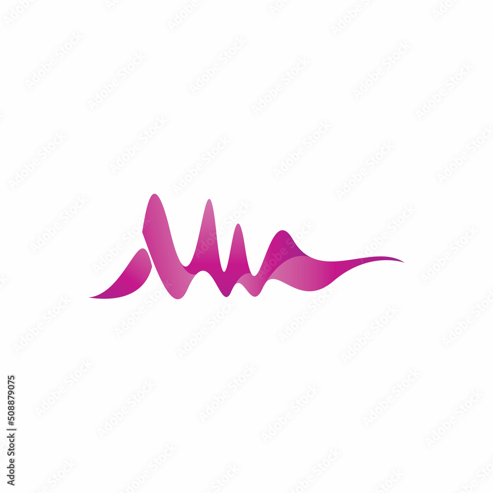Sound wave equalizer Music design isolated on white background. Vector Illustration Sound wave equalizer Music design isolated on white background. Vector Illustration
