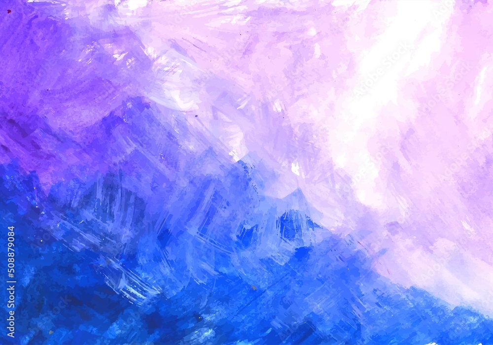 Abstract blue and purple watercolor pastel texture background