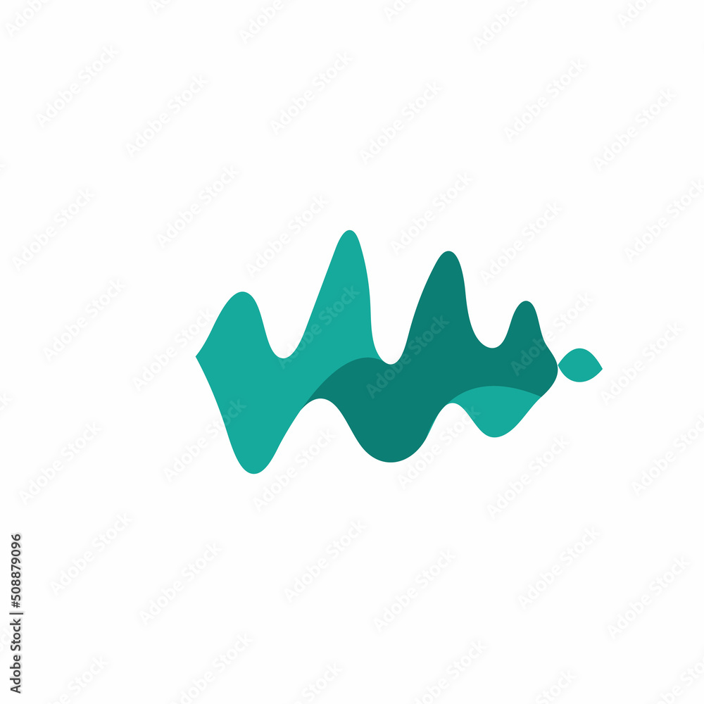 Sound wave equalizer Music design isolated on white background. Vector Illustration