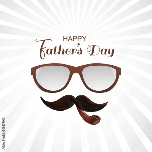 Happy fathers day wishes greeting card background