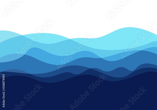 Ocean sea blue wave with ripples background © Harryarts