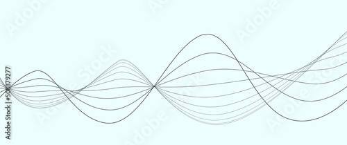 Abstract curvy wavy lines on a white background, perfect for background, backdrop, promotion background, dummy background, presentation template, product mockup background.