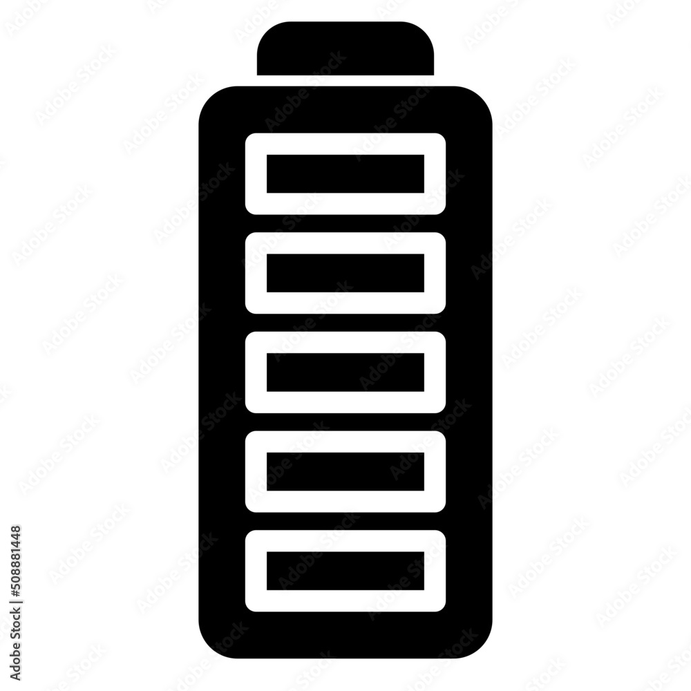 battery full glyph icon battery full glyph icon