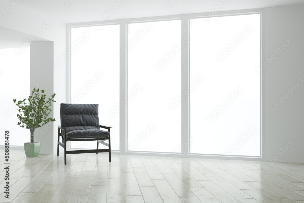 Fototapeta premium Modern interior design. 3D illustration