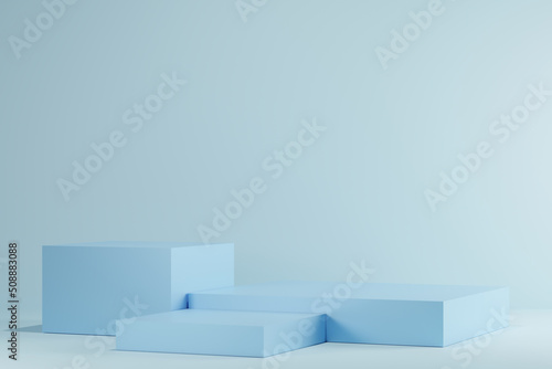 3d background products Show pedestal scenes with geometric platforms white background. with podium. Stand to display cosmetic products on stage. 3d render, 3d illustration