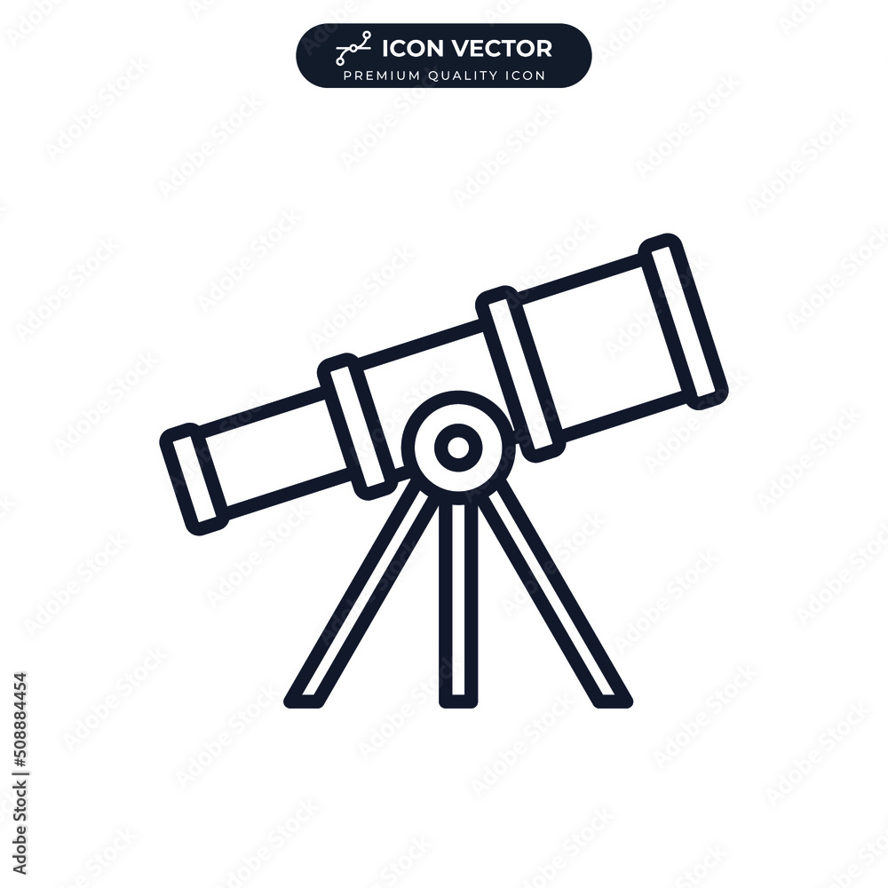 telescope icon symbol template for graphic and web design collection logo vector illustration telescope icon symbol template for graphic and web design collection logo vector illustration