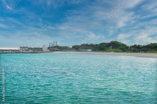 The coast of Fukushima prefecture in Japan