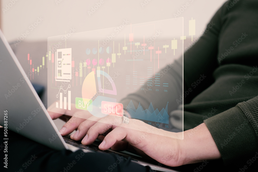 business finance technology and investment concept. Stock Market Investments Funds and Digital Assets. businessman analysing forex trading graph financial data. Business finance background. business finance technology and investment concept. Stock Market Investments Funds and Digital Assets. businessman analysing forex trading graph financial data. Business finance background.