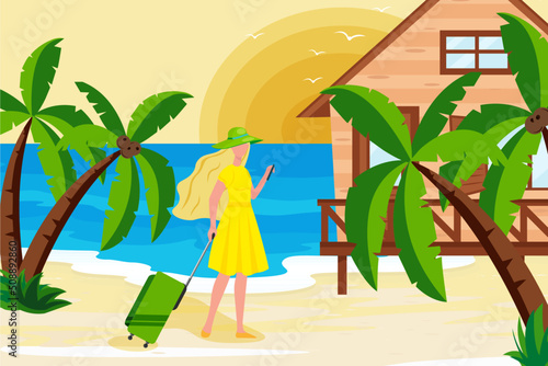girl on the beach