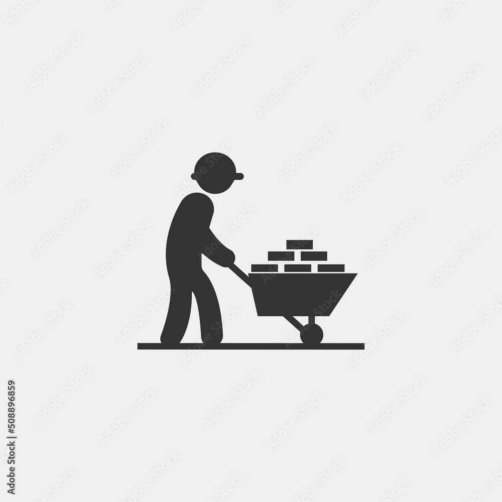 Construction vector icon illustration sign Construction vector icon illustration sign