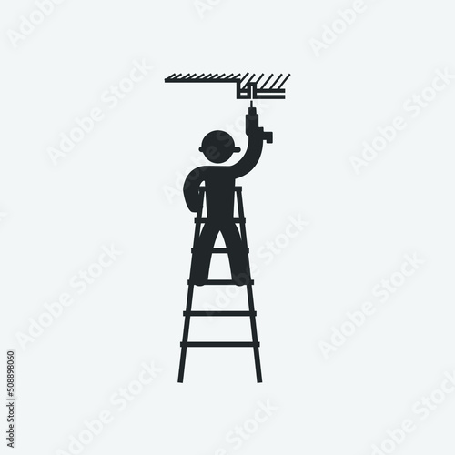Construction vector icon illustration sign