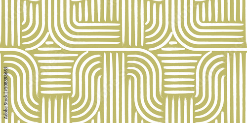 Abstract seamless background with brush strokes. Minimalist mid century stock vector illustration.