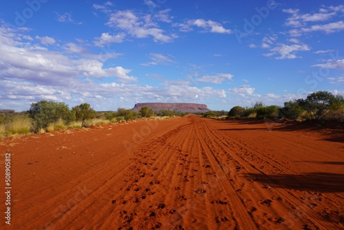 Mount Conner between Red Sand and Blue Cloud Sky