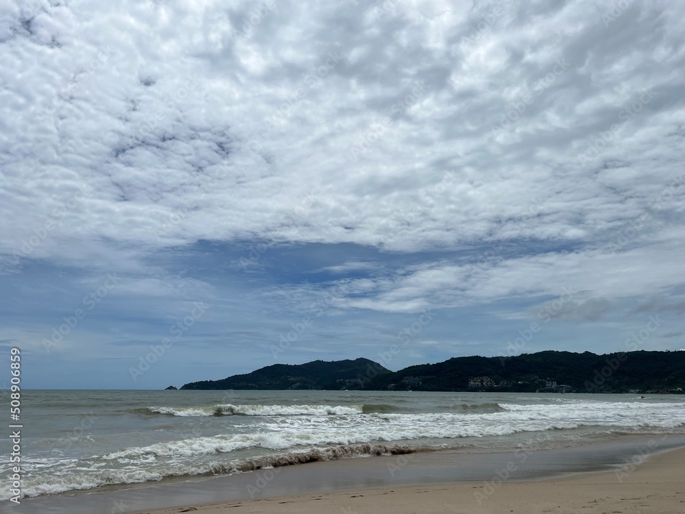 Beautiful sea and sky of Patong beach in Phuket Beautiful sea and sky of Patong beach in Phuket