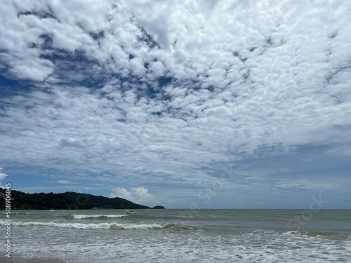 Beautiful sea and sky of Patong beach in Phuket