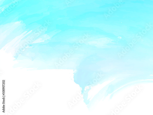 Decorative soft blue watercolor texture design background