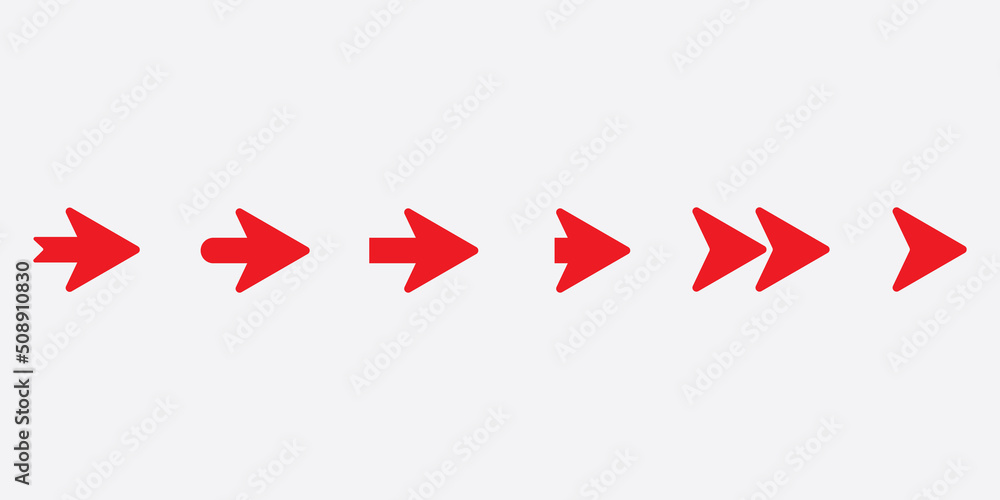 Trendy arrow icon set for your design. Trendy arrow icon set for your design.