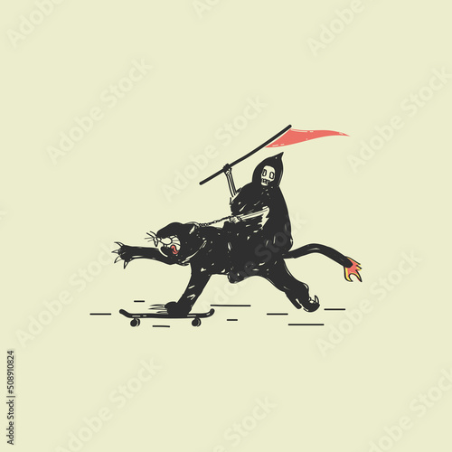 Graphic t-shirt design, vector illustration for t-shirt