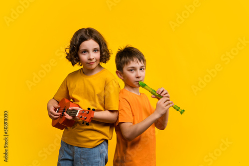 Two School Children photo