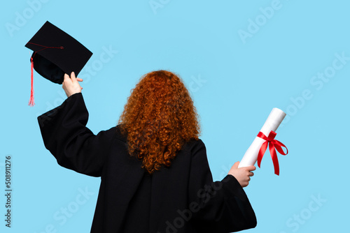 Cuadro en lienzo Graduate Female Student