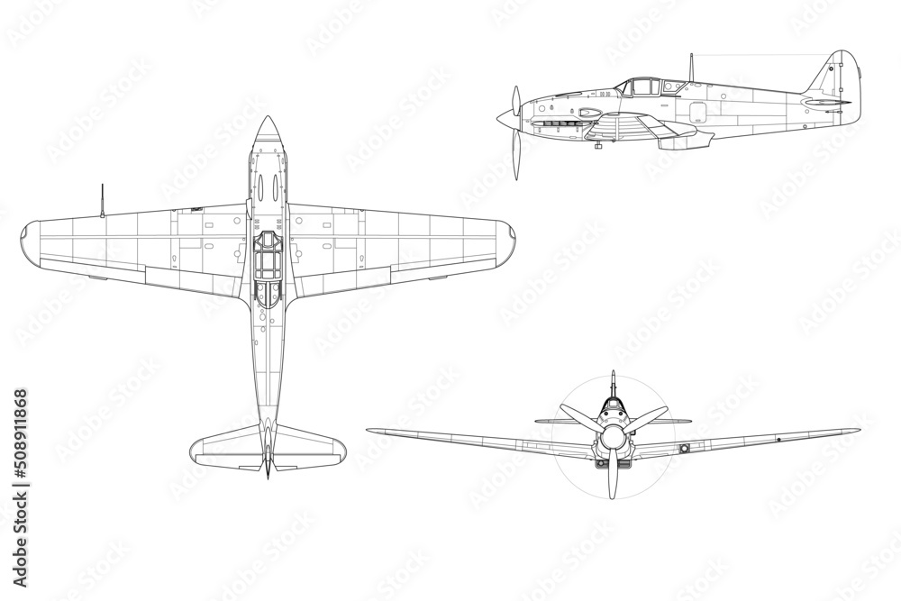 Avión de caza de hélice clásico Ki-61 Tony Avión de caza de hélice clásico Ki-61 Tony