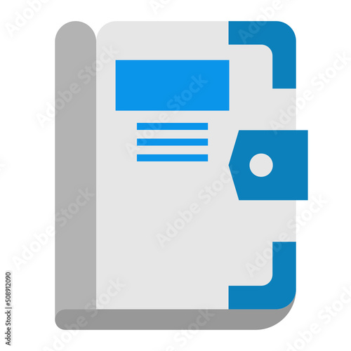 chapter book icon on transparent background