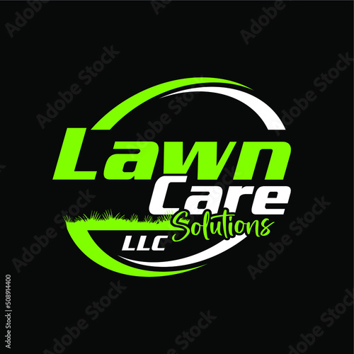 Illustration vector graphic of lawn care, landscape, grass concept logo design template