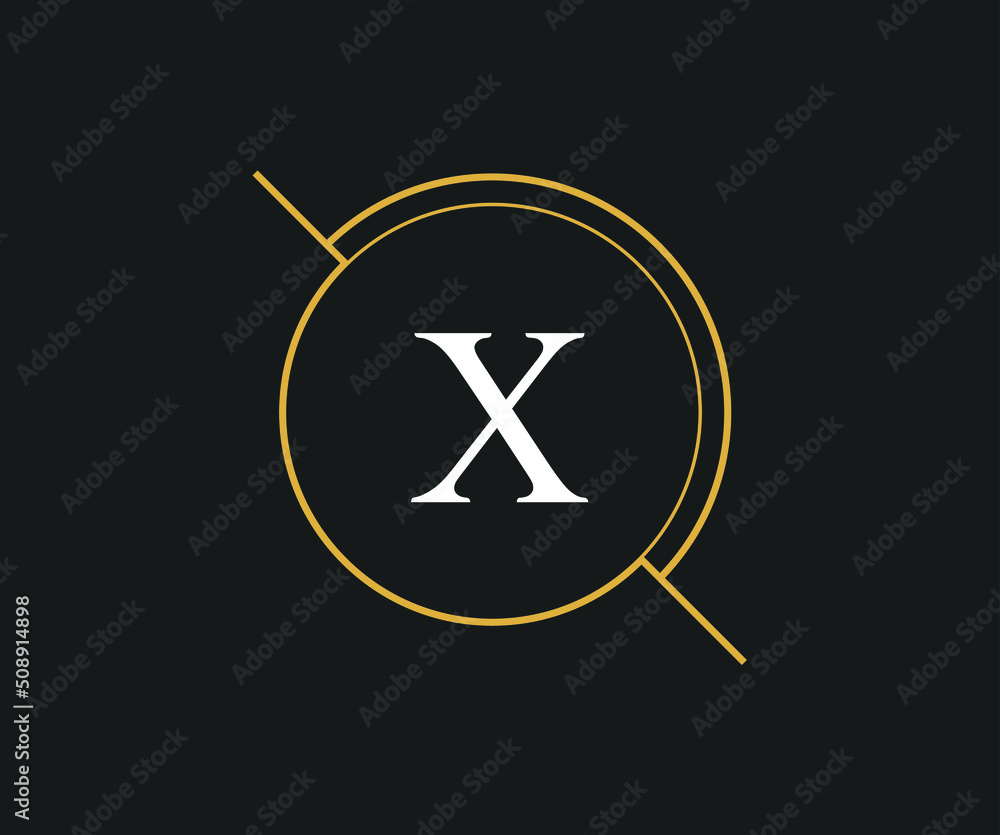 X letter simple luxury logo for restaurant, royalty, boutique, café, hotel, jewelry and fashion brand X letter simple luxury logo for restaurant, royalty, boutique, café, hotel, jewelry and fashion brand