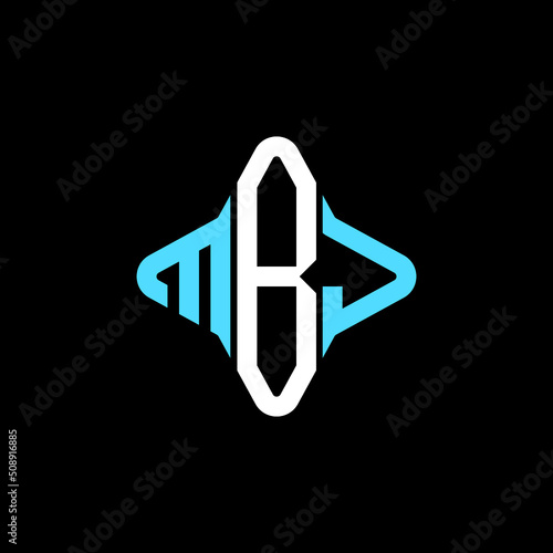 MBJ letter logo creative design with vector graphic photo