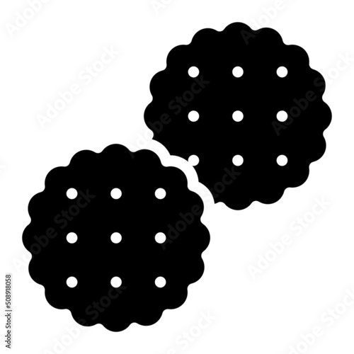biscuits glyph icon