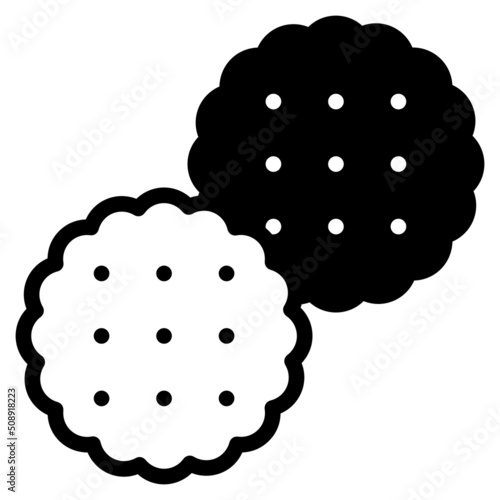 biscuits glyph icon
