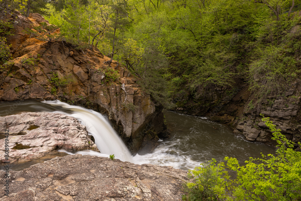 Ramsey Creek Waterfall In Spring Ramsey Creek Waterfall In Spring