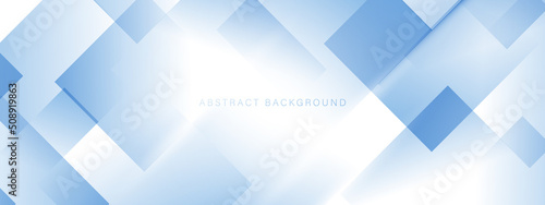 Abstract white and blue rectangles geometric shape background. Futuristic technology digital hi tech concept. Vector illustration