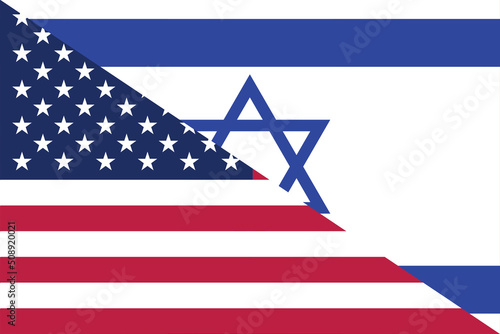 USA Israel friendship national flag cooperation diplomacy country emblem