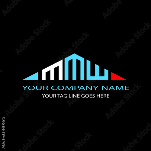 MMW letter logo creative design with vector graphic photo