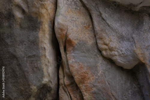 Grey Stone Texture background of Adrspach Sandstone rock.