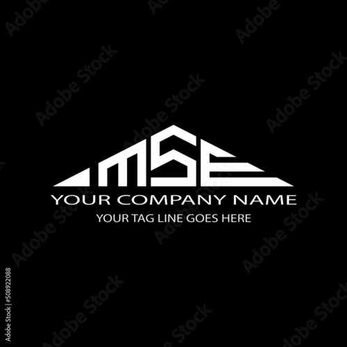 MSE letter logo creative design with vector graphic photo