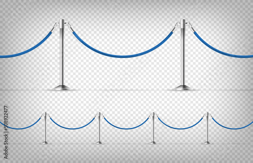 Blue barrier vector clipart isolated on transparent background