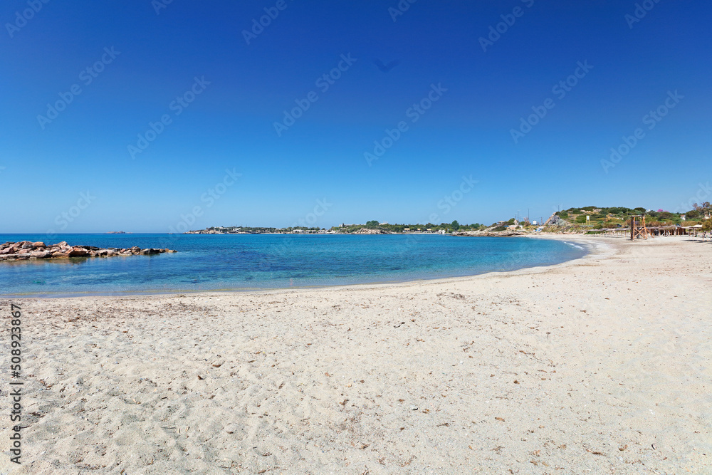 Lagonisi beach in Attica, Greece