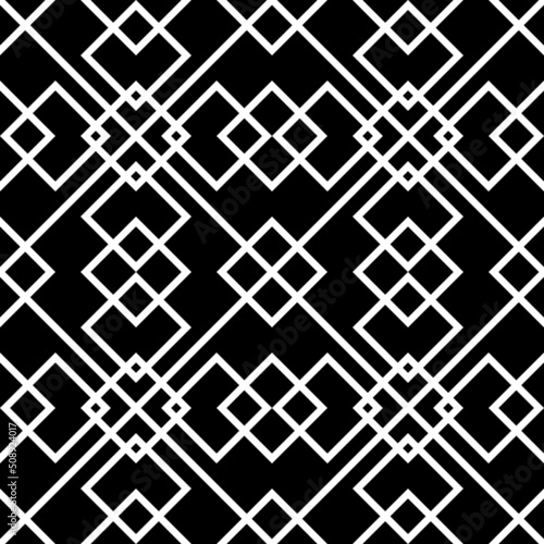 black white asian ethnic geometric pattern               for printing on fabric ,Other products on demand


