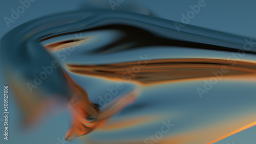 фотографія the glass fabric flutters in the wind and beautifully refracts the rays of the s