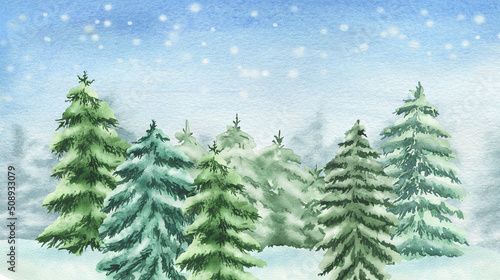 Illustration of a Christmas tree