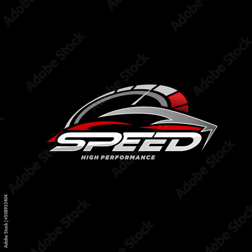 Auto speed car logo design © SRI