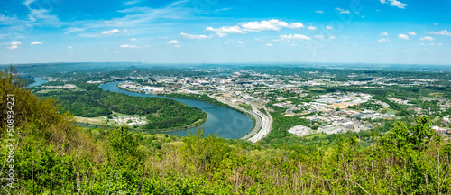 Принти на полотні Chattanooga, Tennessee, USA views from Lookout mountain