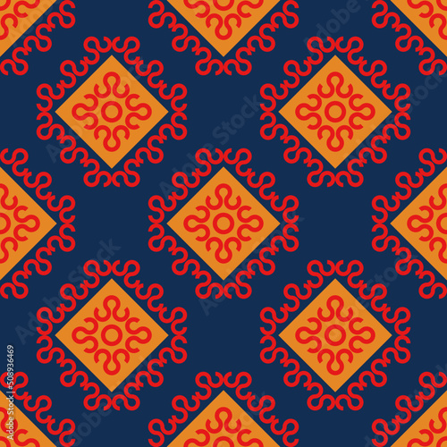 asian geometric native ethnic fabric pattern