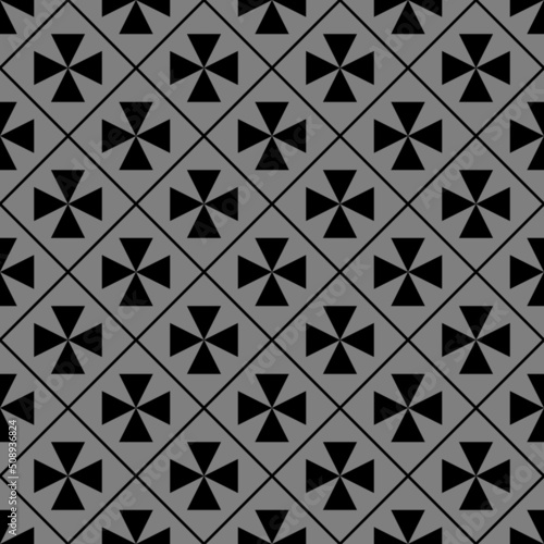 monochrome floral boho fabric pattern
