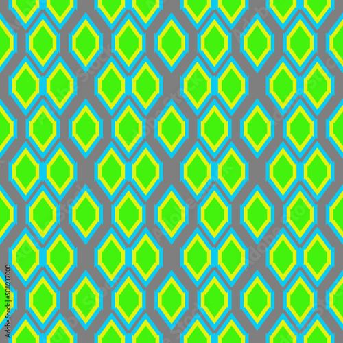 colourful asian ikat fabric pattern