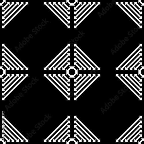 black white asian ethnic geometric pattern               for printing on fabric ,Other products on demand

