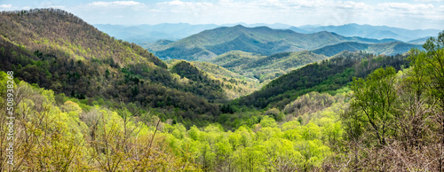 Landscape scenic views at pisgah national forest photo