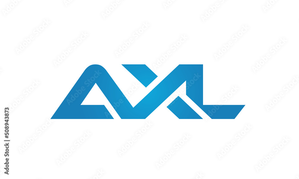 connected AXL Letters logo Design Linked Chain logo icon connected AXL Letters logo Design Linked Chain logo icon